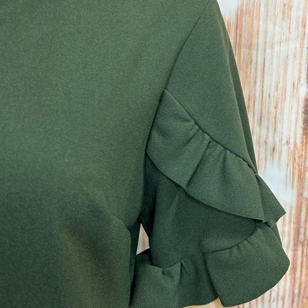 Ces Femme Ruffled Sleeve Shift Dress - Picture 2 of 10